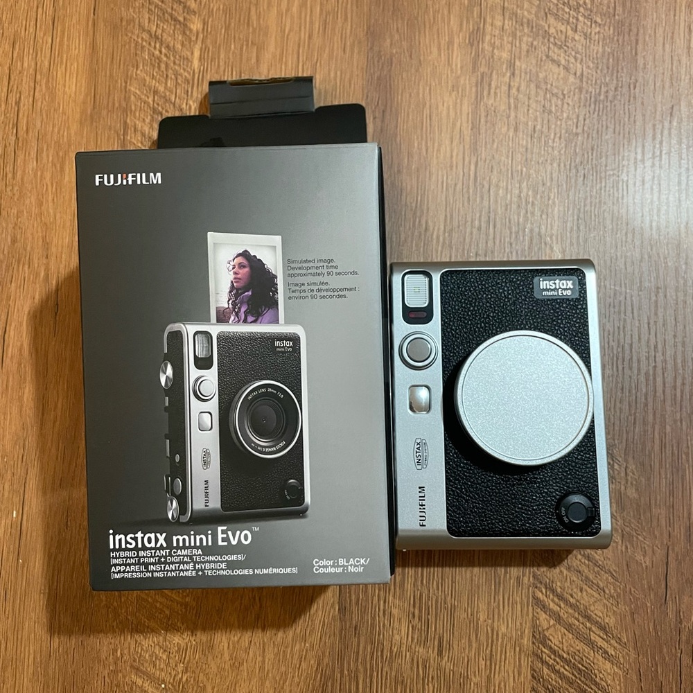 Fujifilm Instax Mini EVO Instant Camera with Memory Card and Lense Case